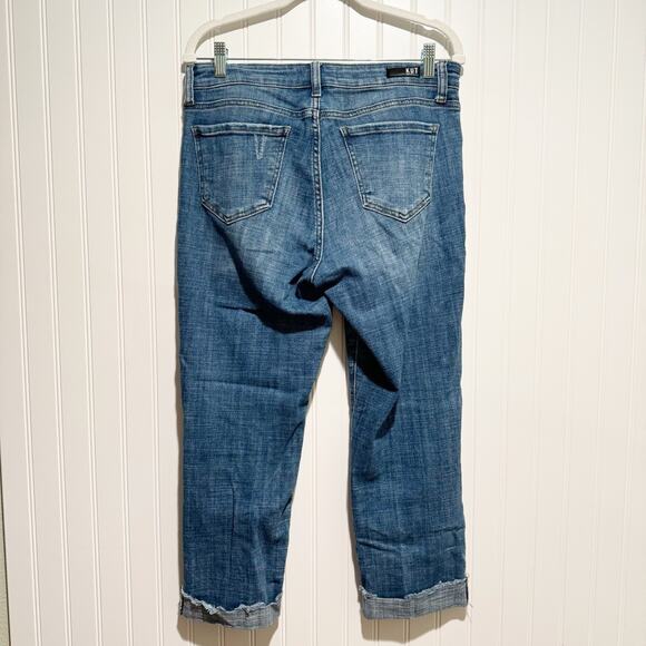 Kut From The Kloth Amy Crop Straight Leg Jeans Size 10 - Picture 5 of 6